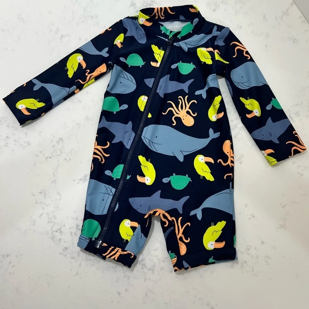 Carter's Kids Swimwear - Navy and Orange